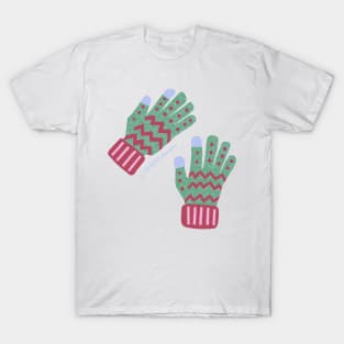 Smartphone gloves for winter T-Shirt